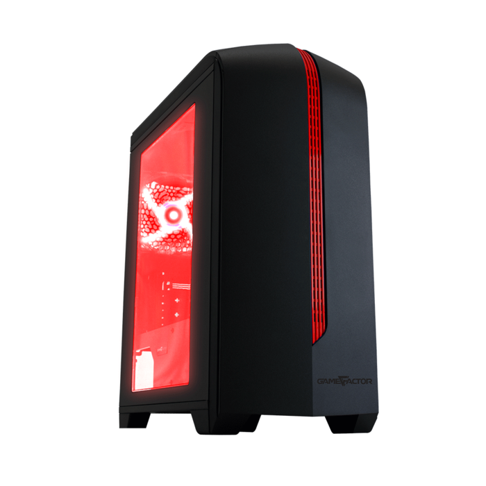 Gabinete Game Factor Matx Red Usb 3 0 2 Vent 120 mm s Fte
