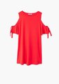 Vestido cold-shoulder